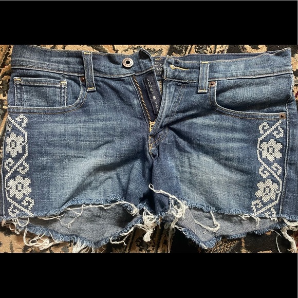 Lucky Brand Distressed Jean Shorts - Picture 2 of 3
